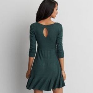 Teal American Eagle sweater dress